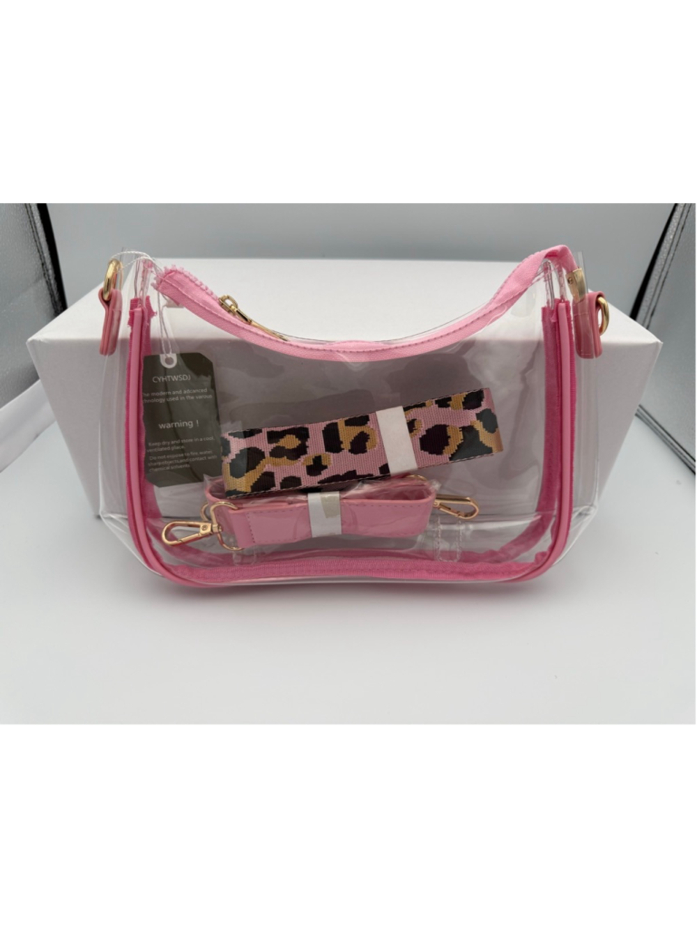 Women's Unbranded Clear Pink Crossbody Bag $10 w/$25 purchase
